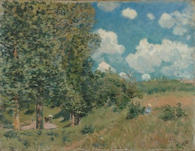 Die Straße von Versailles nach Saint-Germain von Alfred Sisley